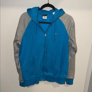 Nike Ocean Blue and Gray Hoodie